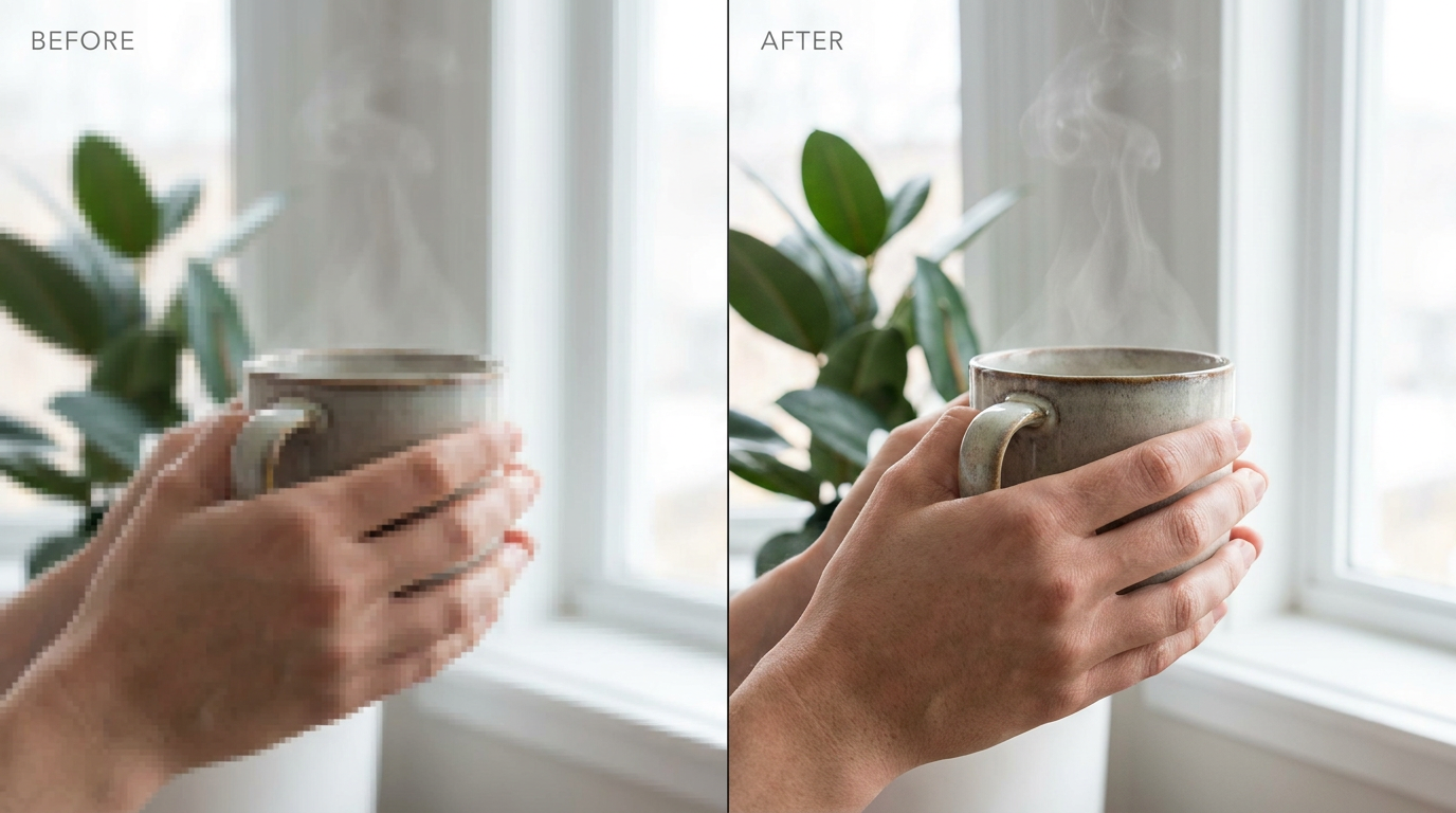 AI Upscale Before and After: See the Real Difference on Real Photos