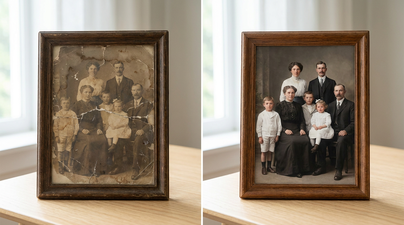 How to Restore & Upscale Old Photos with AI (Grandma Would Approve)