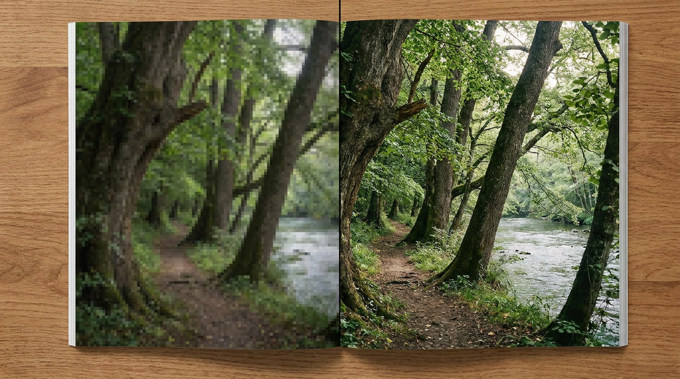 Upscale Images for Large-Format Printing: Posters, Banners & Canvas