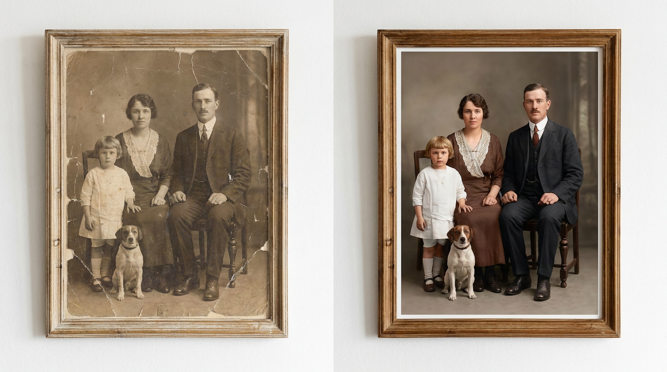 How to Restore and Upscale Old Photos for Free with AI