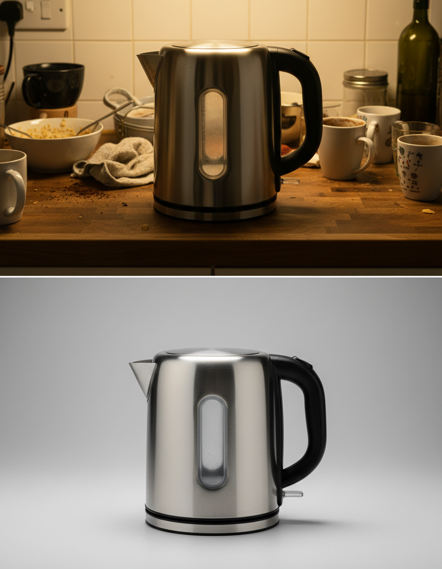 AI Product Photography before and after example