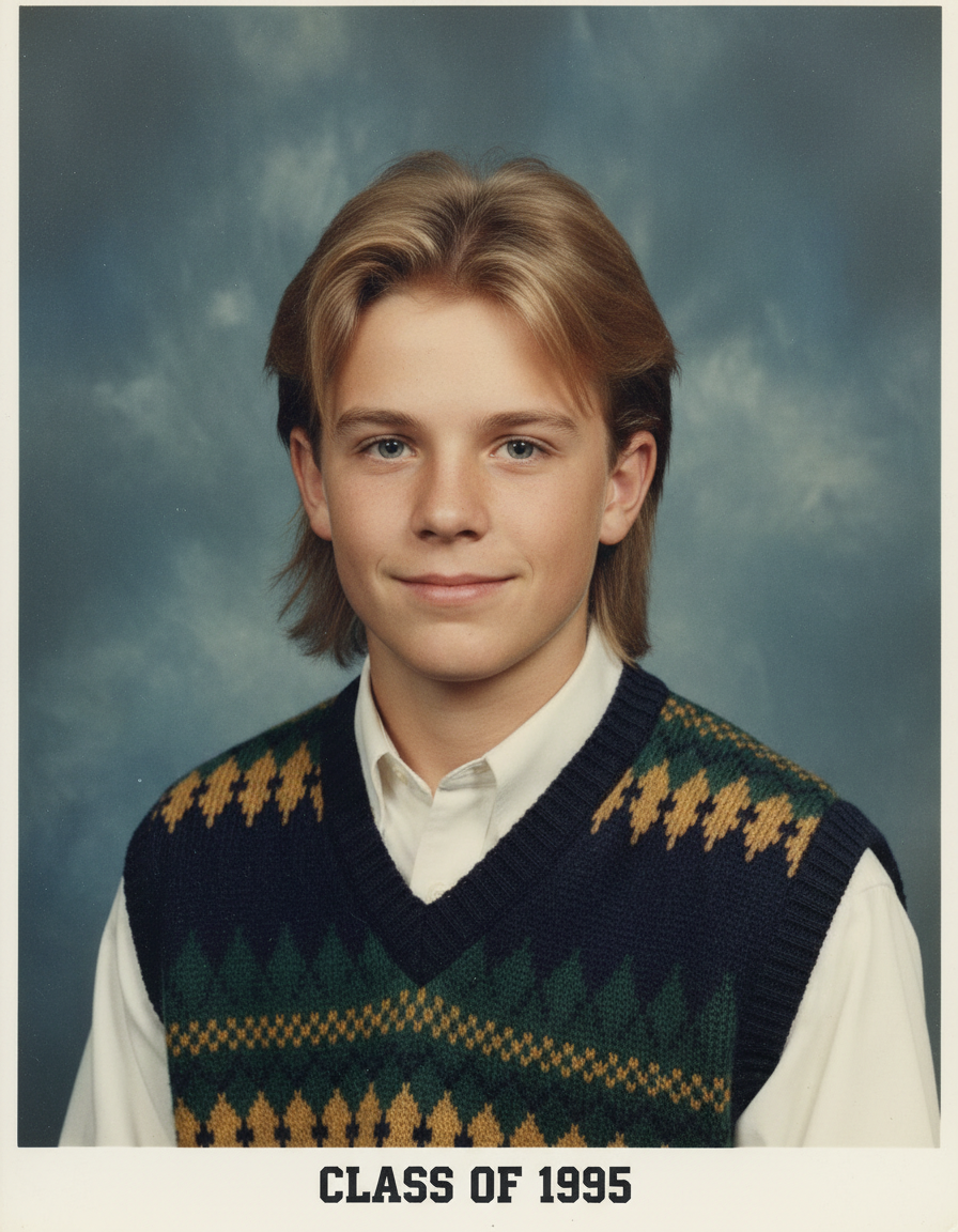AI Yearbook Generator before and after example