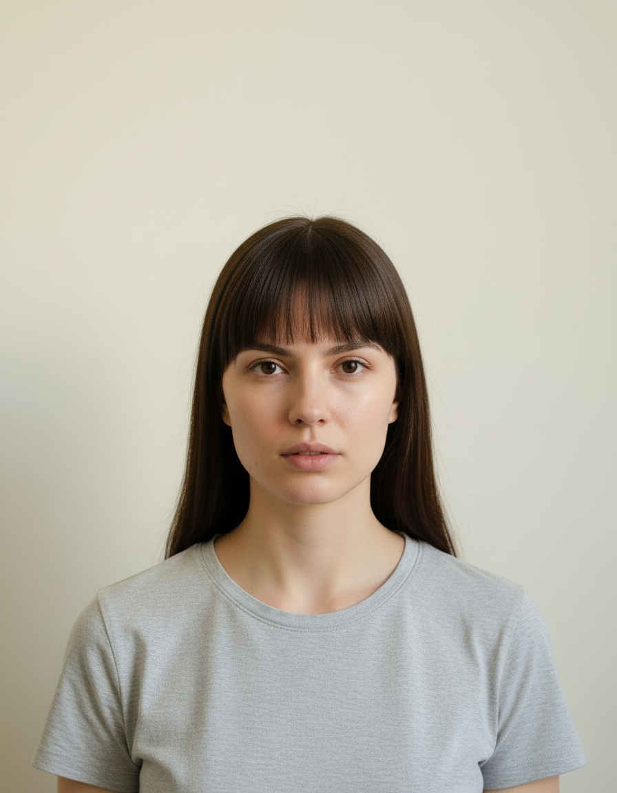 Bangs Filter before and after example