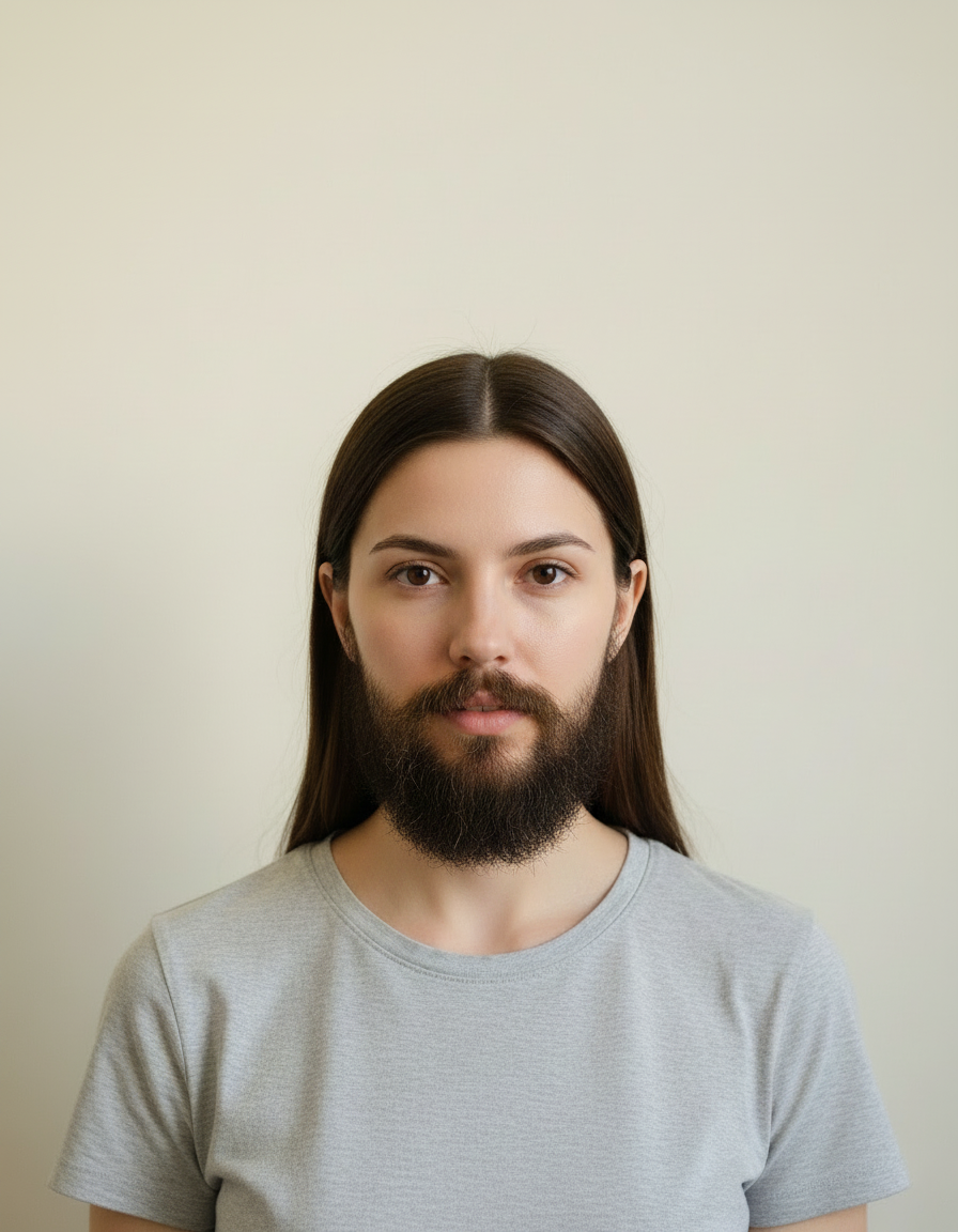 Beard Filter before and after example