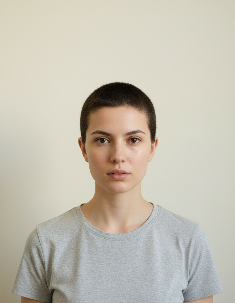 Buzz Cut Filter before and after example