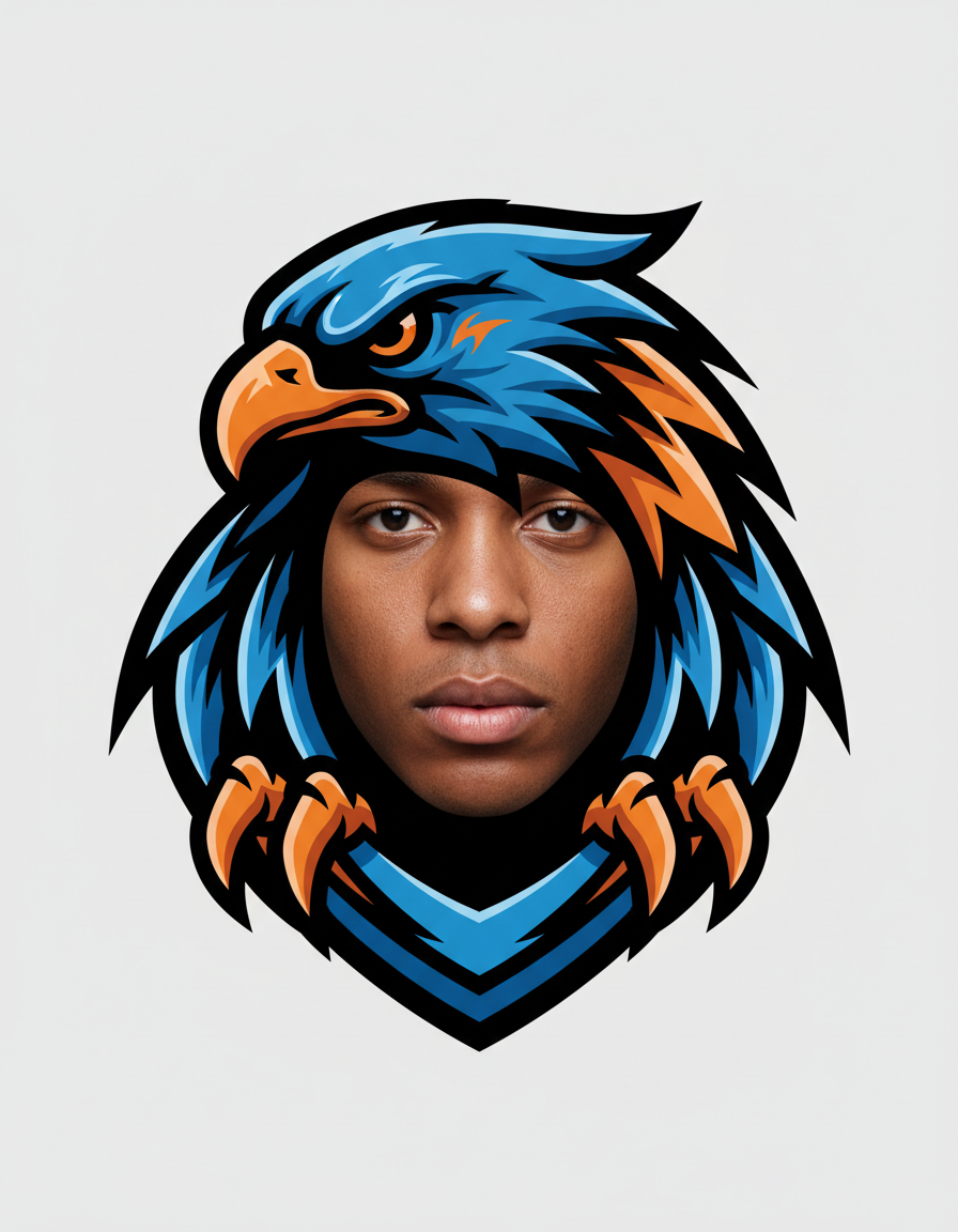 Gaming Logo Maker before and after example
