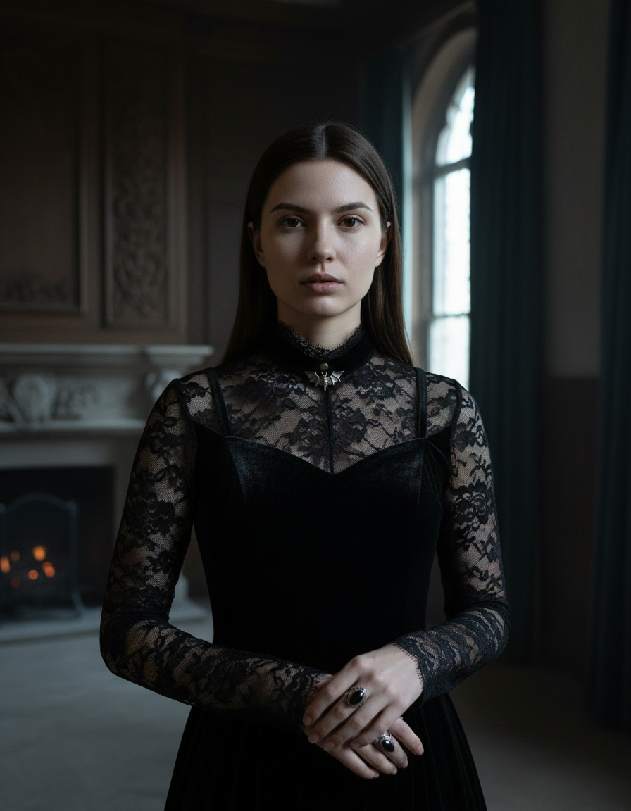 Gothic Portrait Generator before and after example