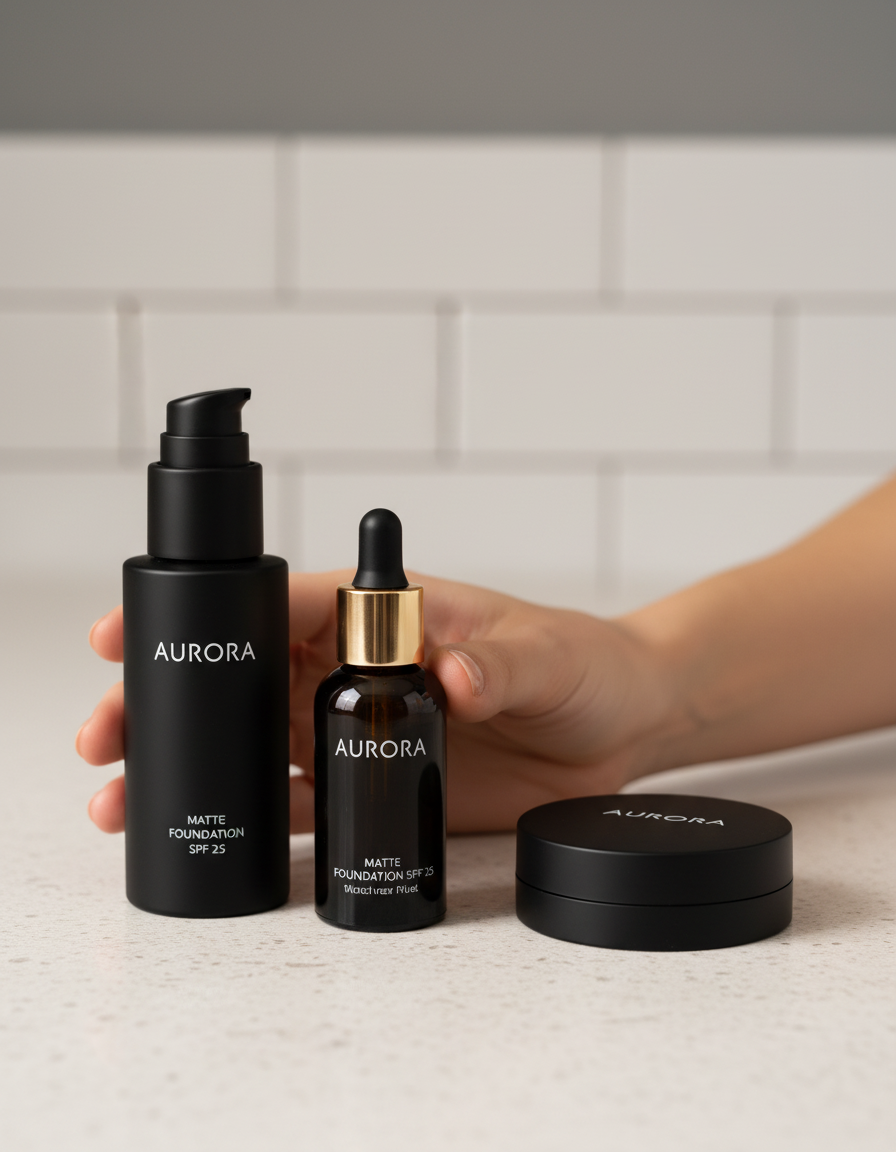 Beauty Product Editor before and after example