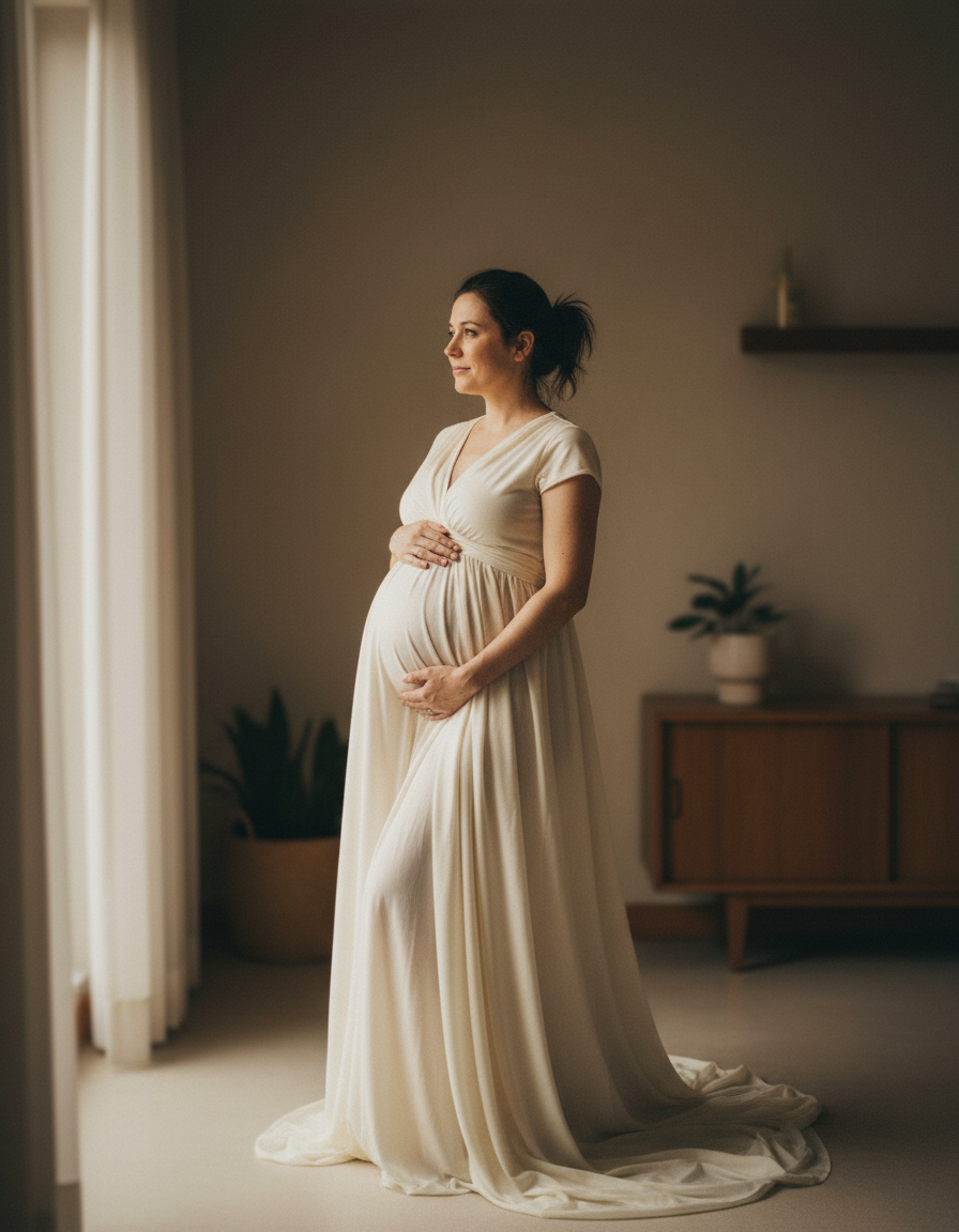 Maternity Photoshoot Editor before and after example