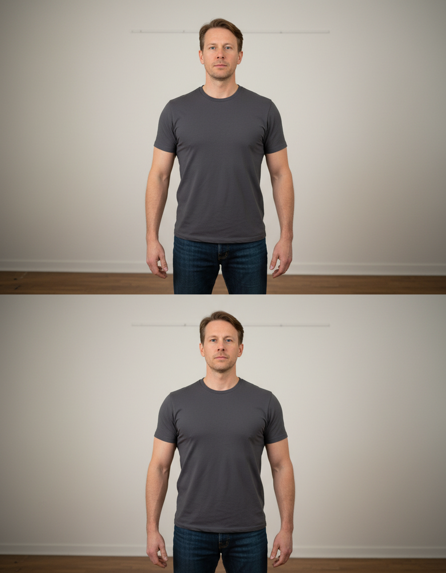 Muscle Generator before and after example