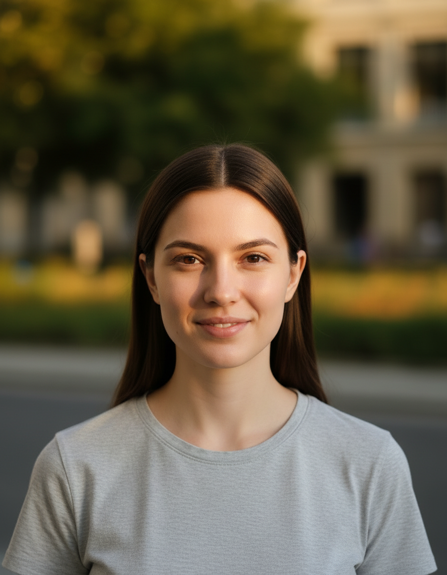 Outdoor Headshot Generator before and after example