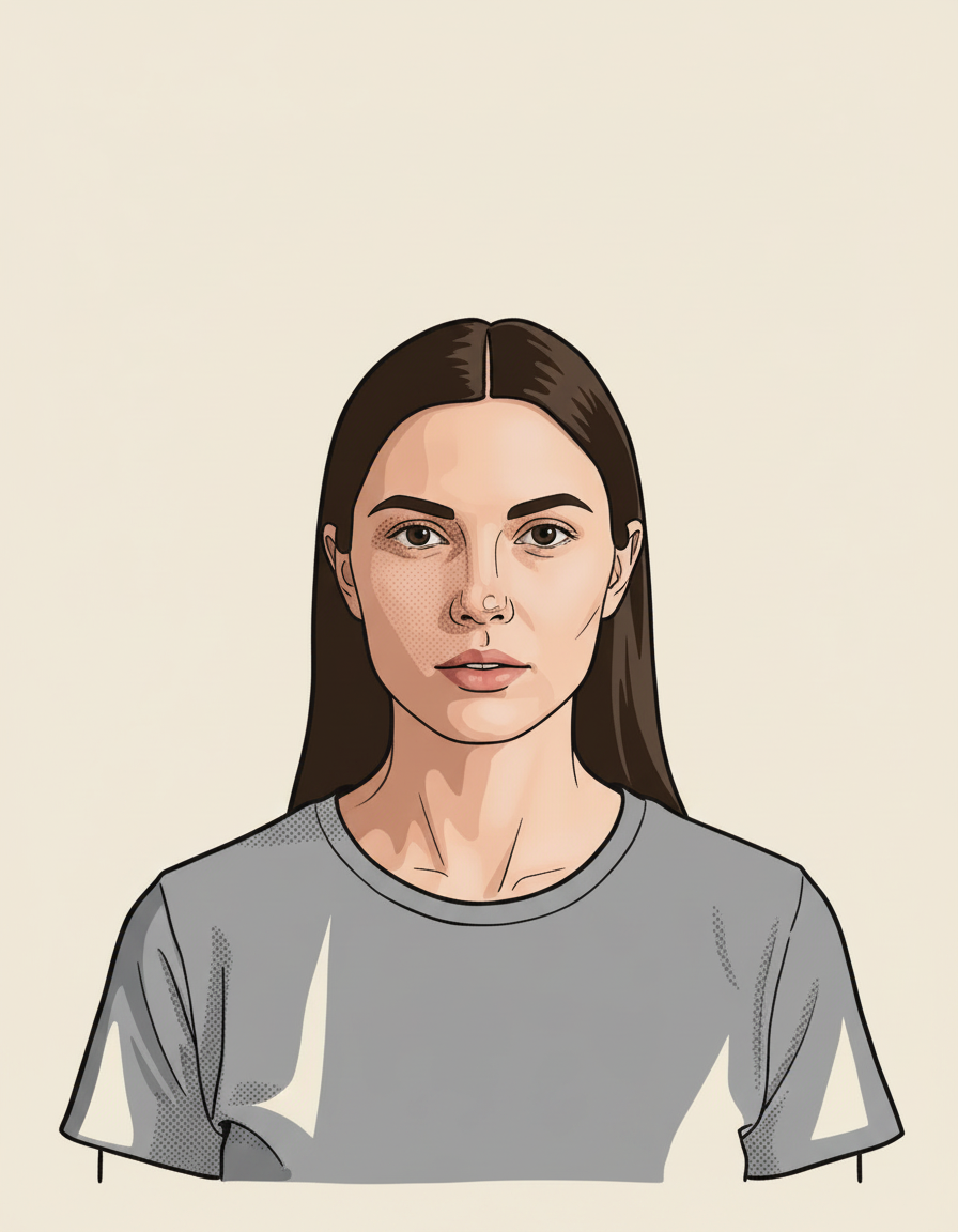 Photo to Illustration before and after example