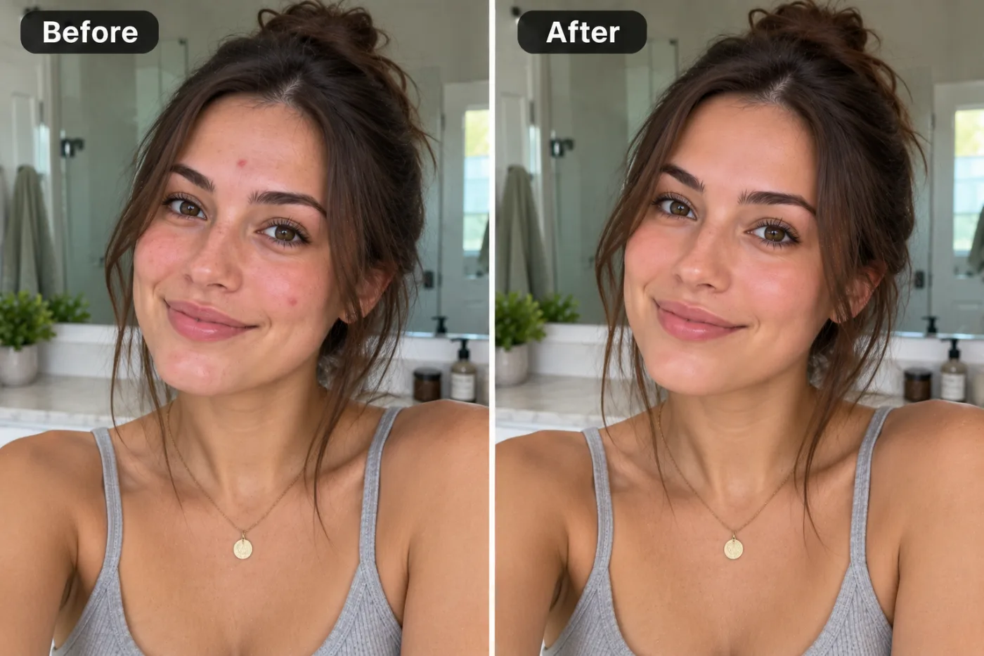 Blemish Remover — before and after