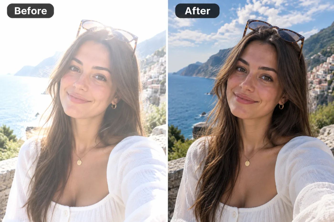 Image Darkener — before and after