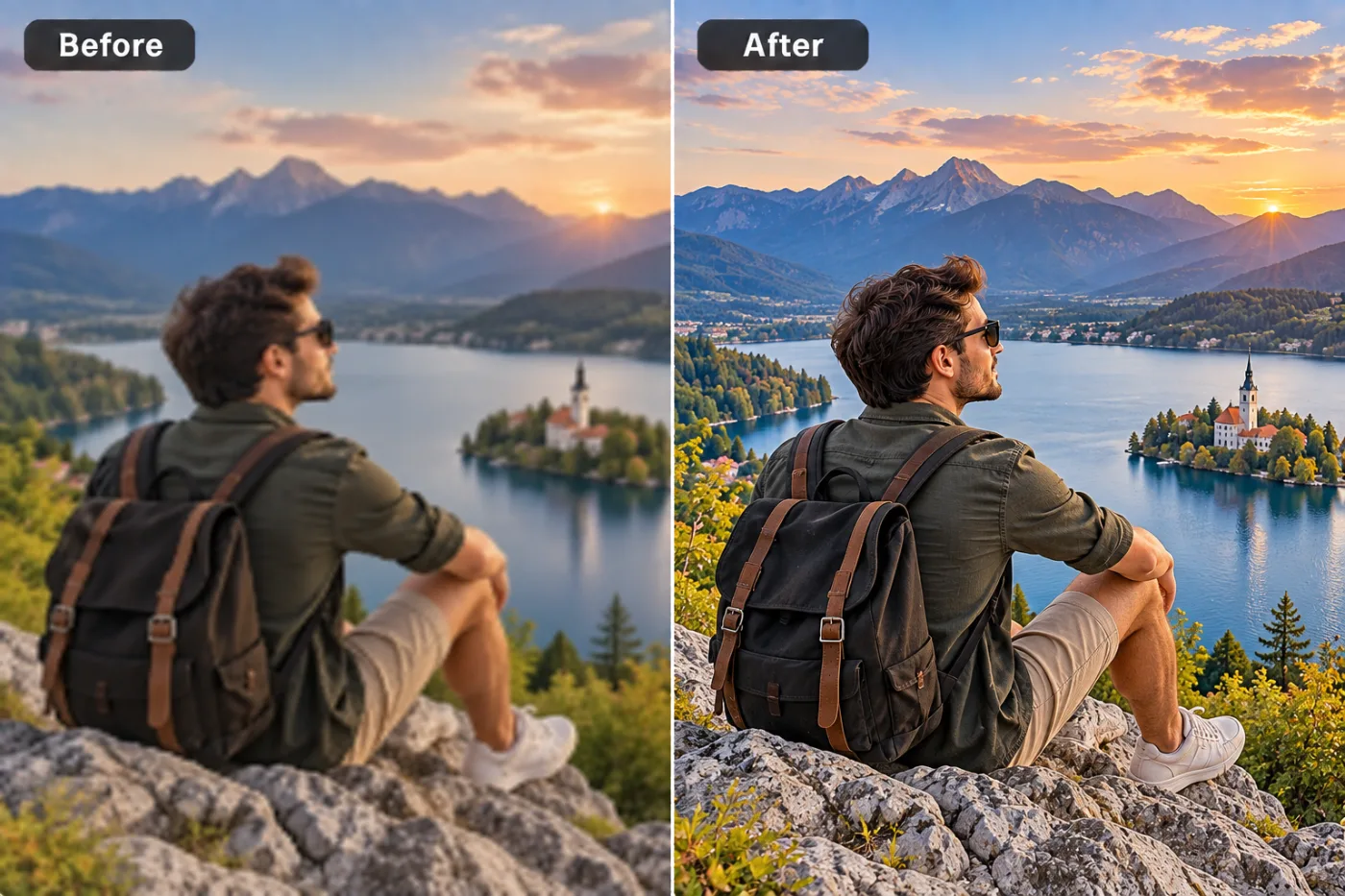 HD Photo Converter — before and after