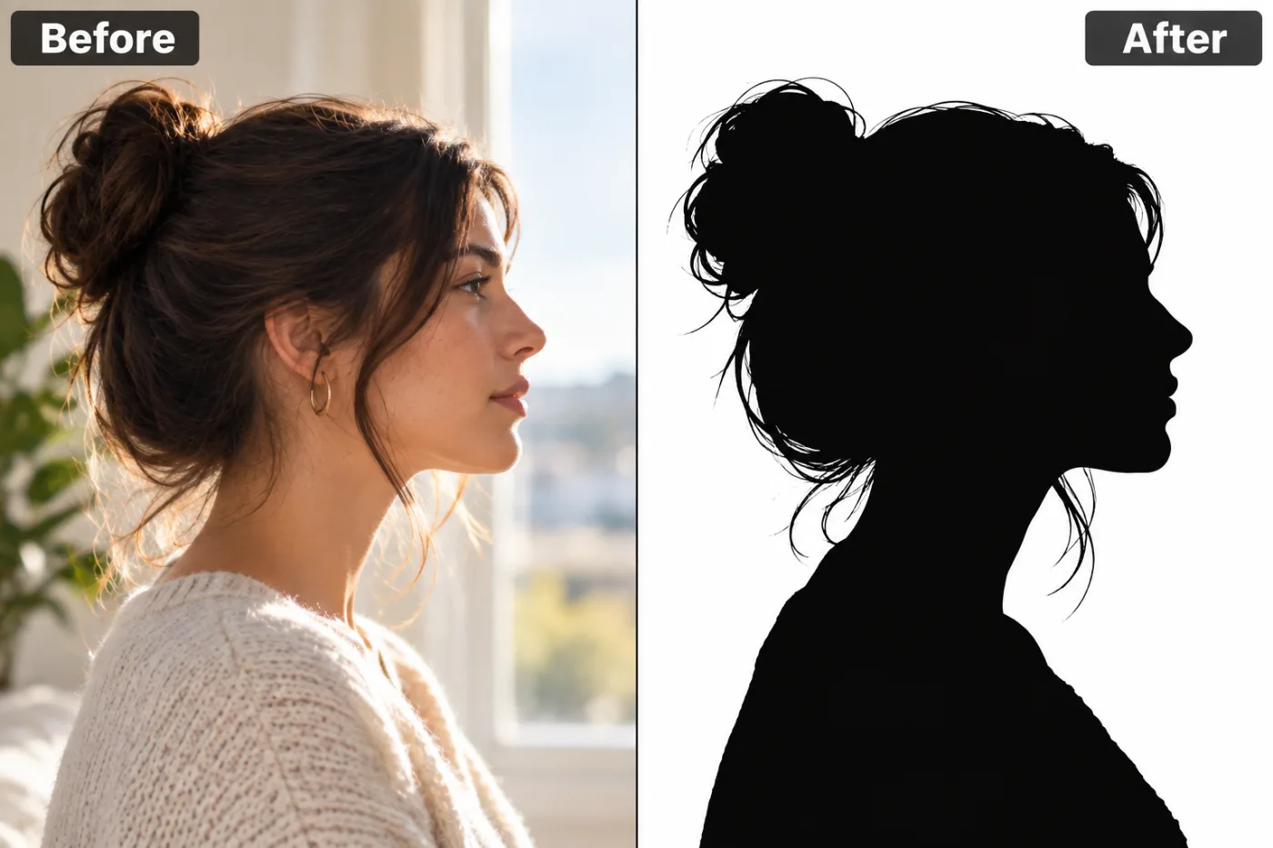 Silhouette Maker — before and after