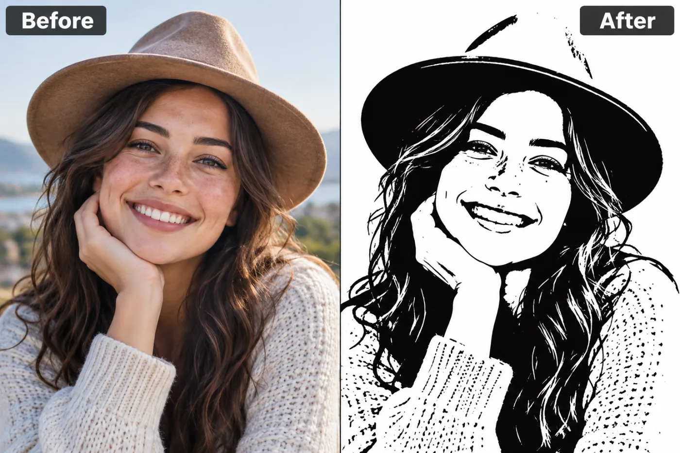 Stencil Maker — before and after
