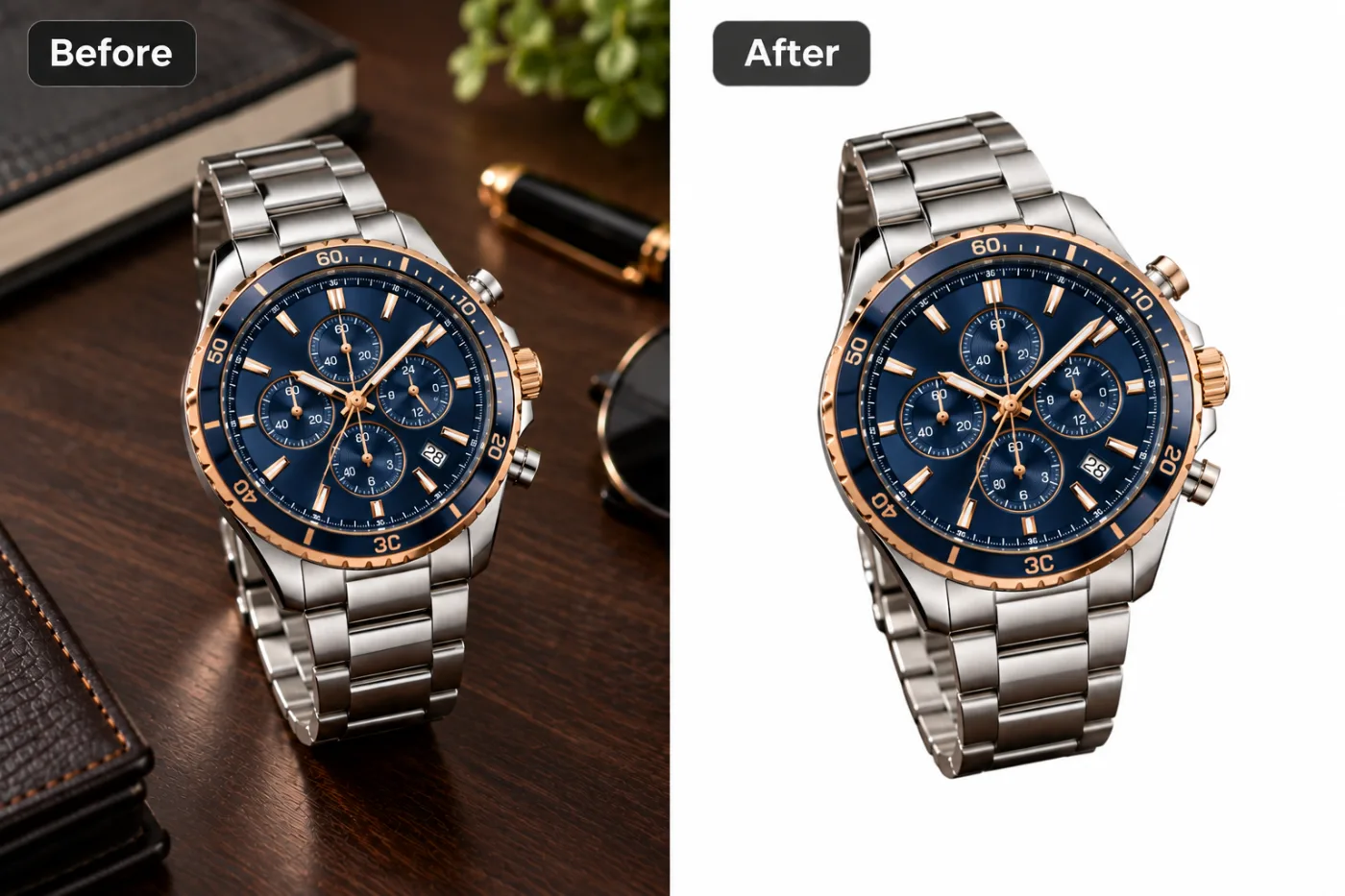 White Background Remover — before and after